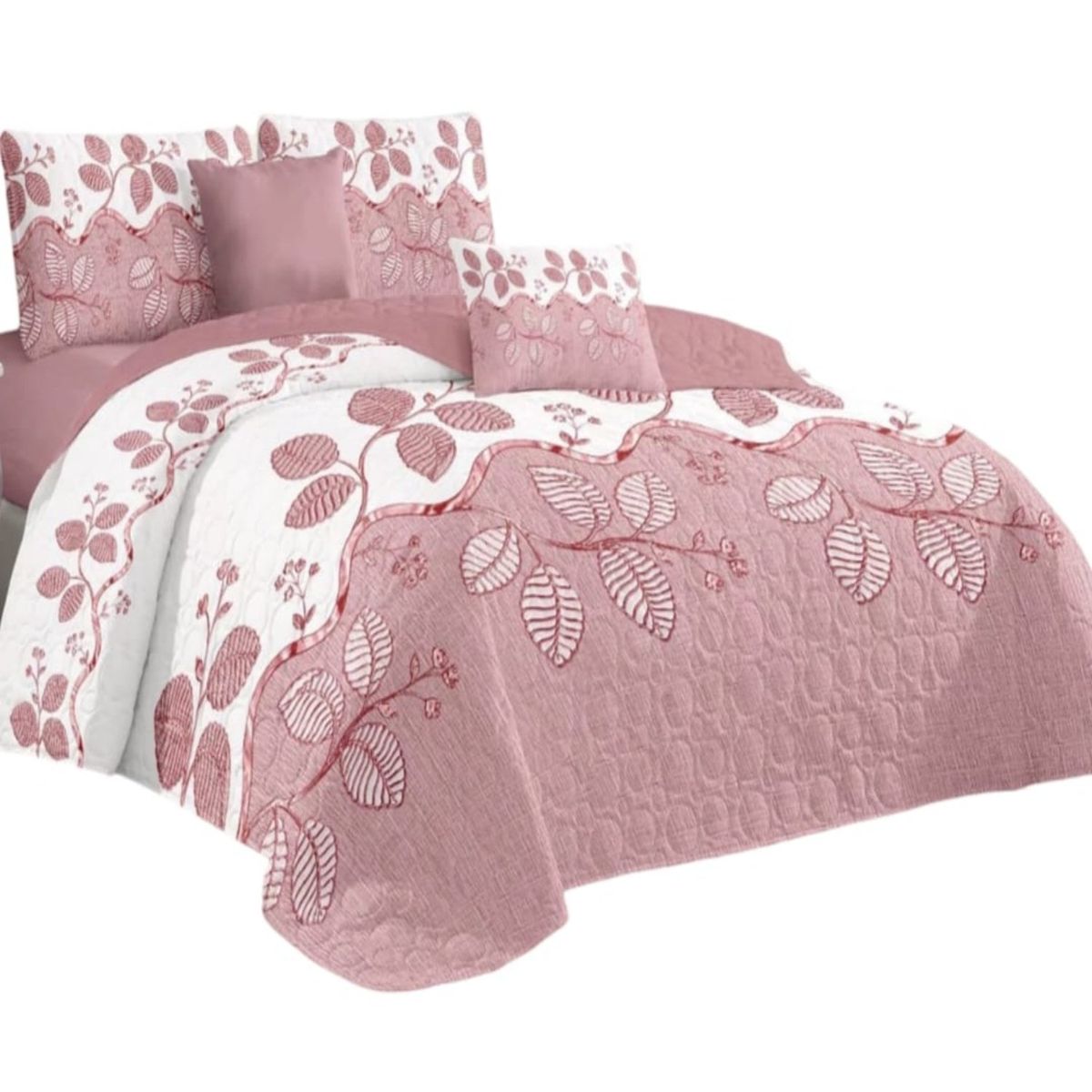 GENERICO - Cubrecama Quilt Verano King + 2 Fundas Almohada DA2