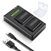 Np-fw50 2x Batería Y Cargador Para Sony A7 A7 II Zv-e10 A6400 A6100