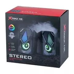 GENERICO - Parlante doble stereo Xtrike me con cable SK 402 Usb