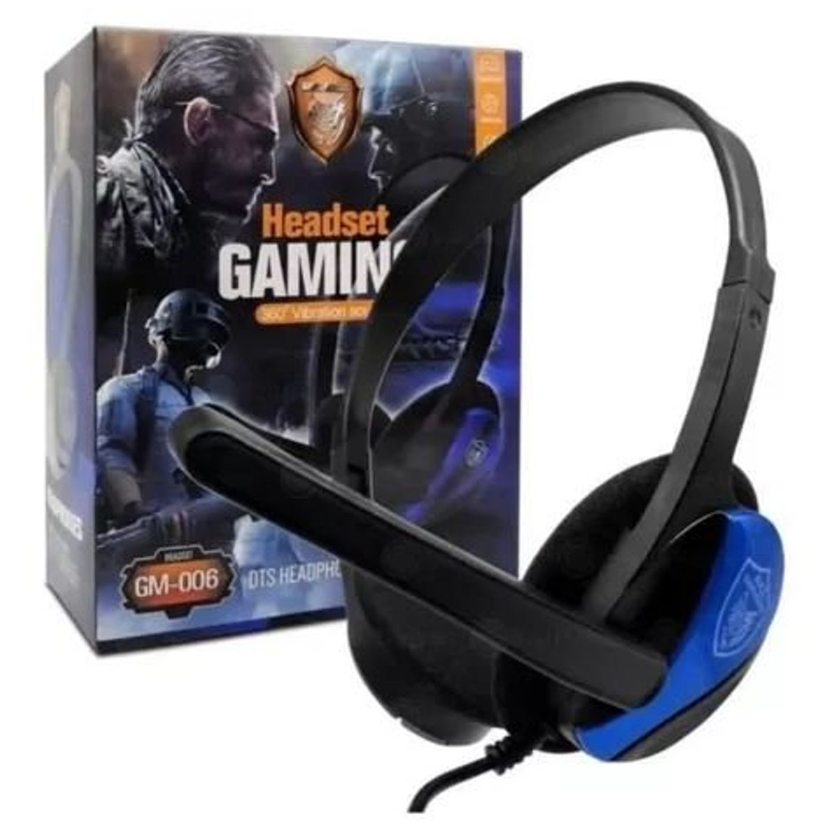 GENERICO - Audifonos gamer GM-006 cable 3.5 mm con microfono