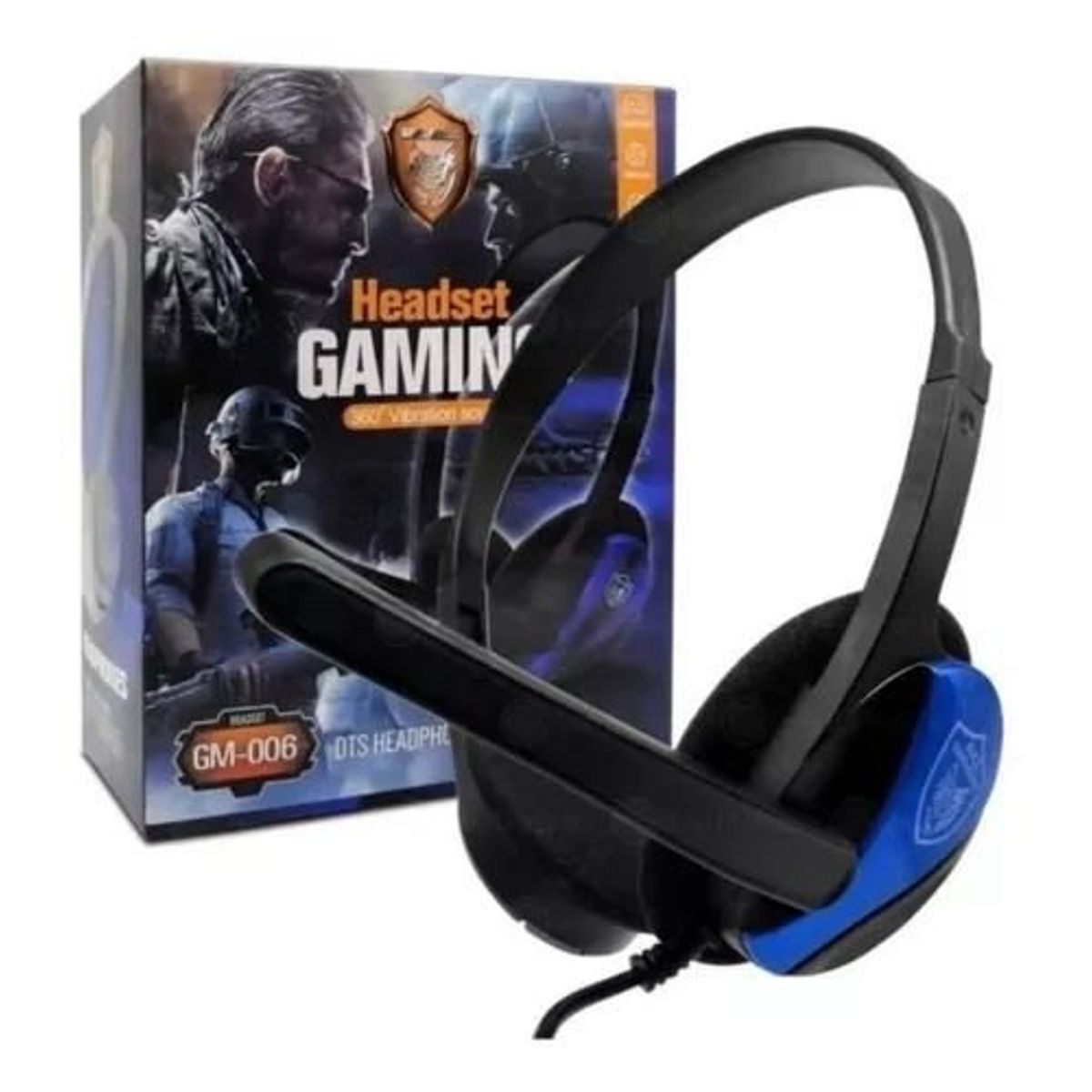 GENERICO - Audifonos gamer GM-006 cable 3.5 mm con microfono