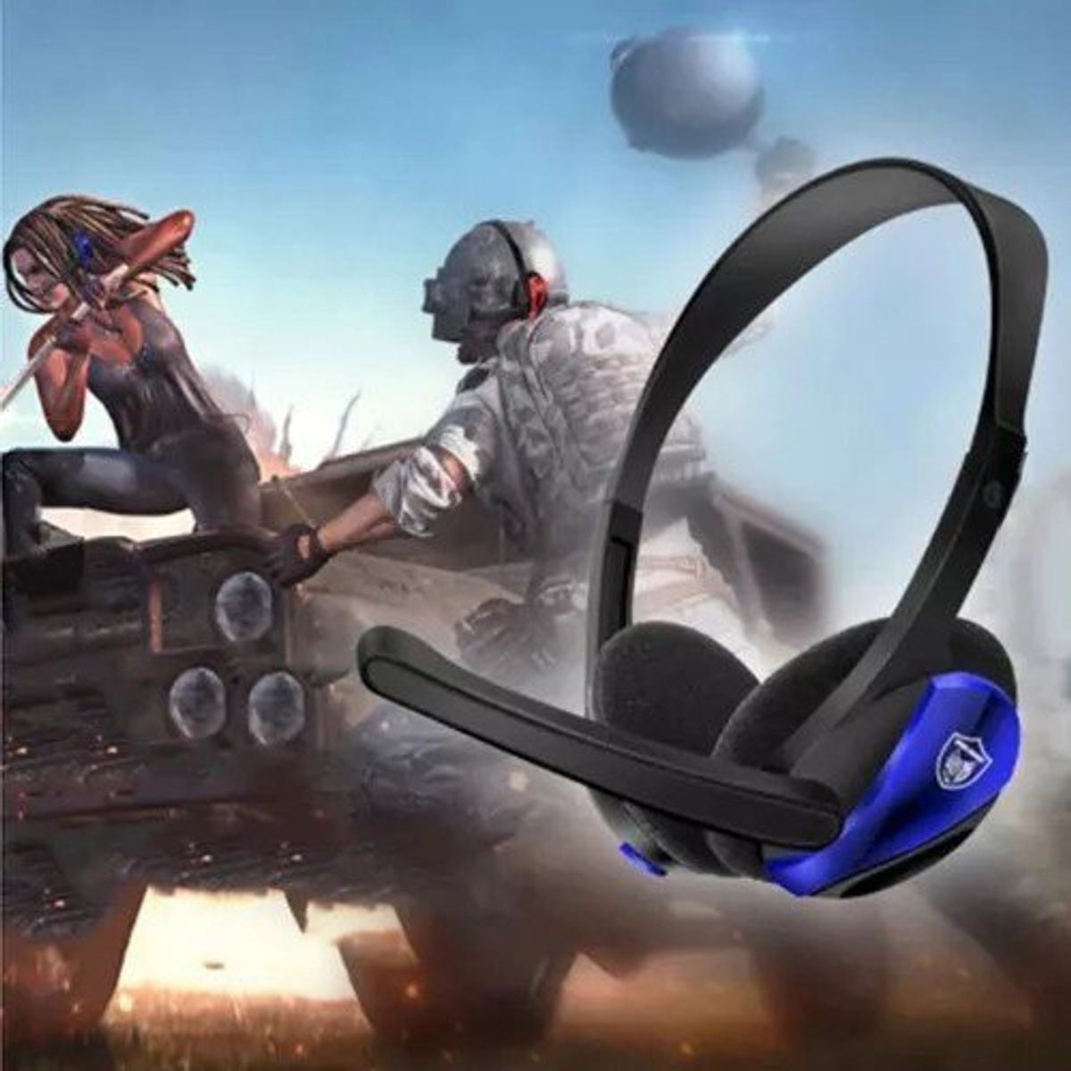 GENERICO - Audifonos gamer GM-006 cable 3.5 mm con microfono