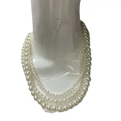 GENERICO - Collar de perlas gargantilla multicollar de perlas clasicas fantasia
