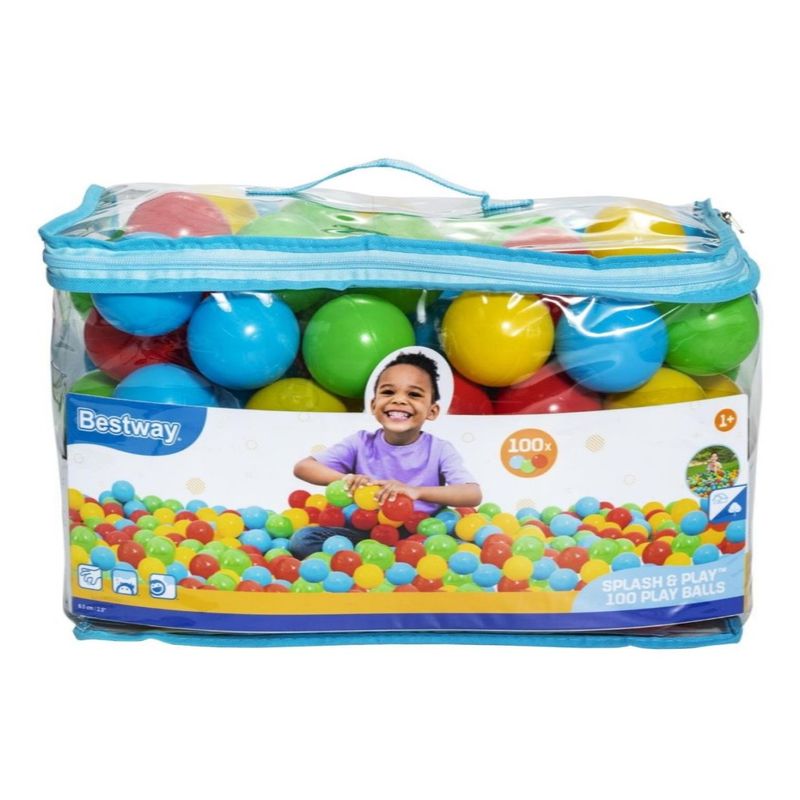 BESTWAY - Pack 100 Pelotas Plasticas 6,5 Cms Bestway