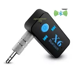 GENERICO - Receptor bluetooth Mp3 x6 Plug 35mm Automovil Música