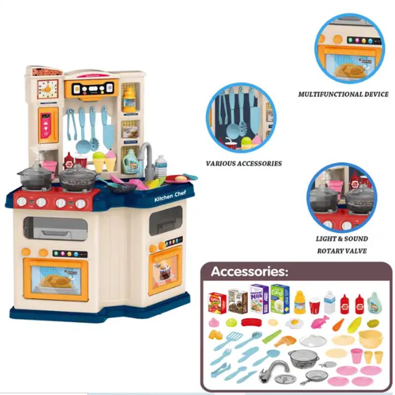 GENERICO - Juego De Cocina Para Niños Con Sonido Realista Y Accesorios