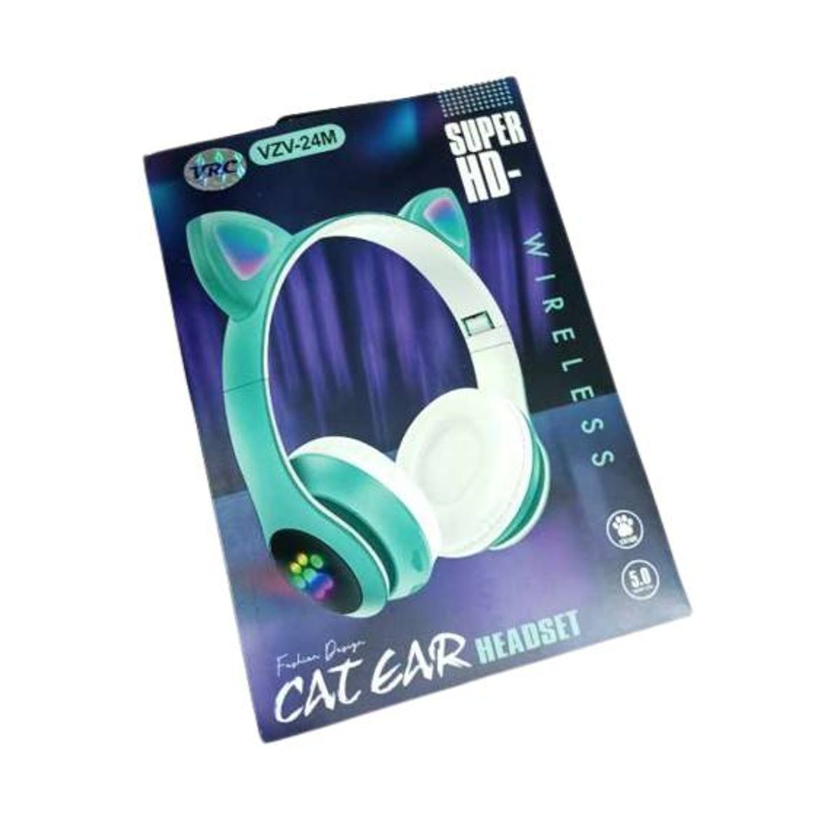 GENERICO - Audífonos bluetooth gamer inalámbricos Gato con luz led