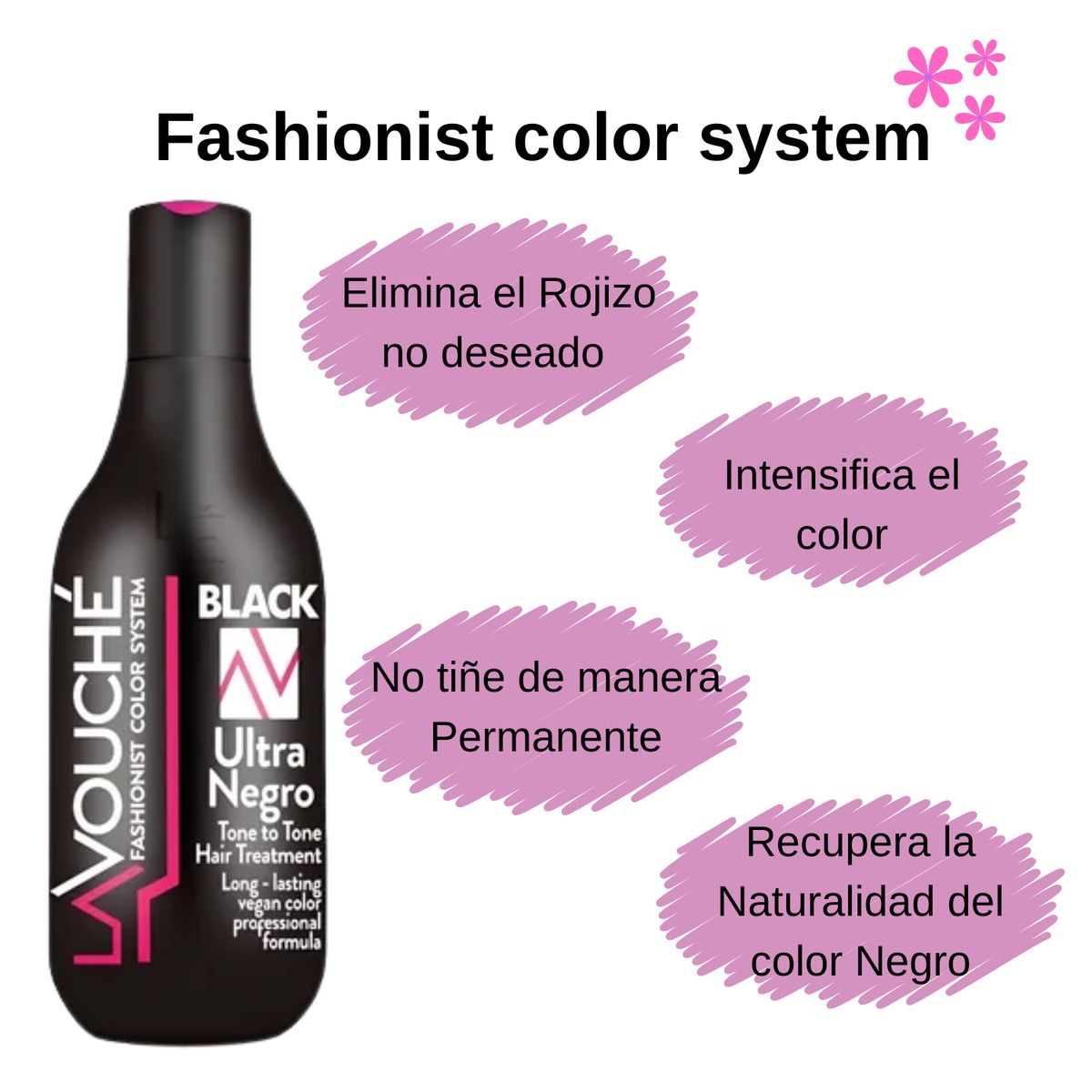 GENERICO - Tratamiento Matizador Intensificador Ultra Negro 300ml Lavouche Brillo