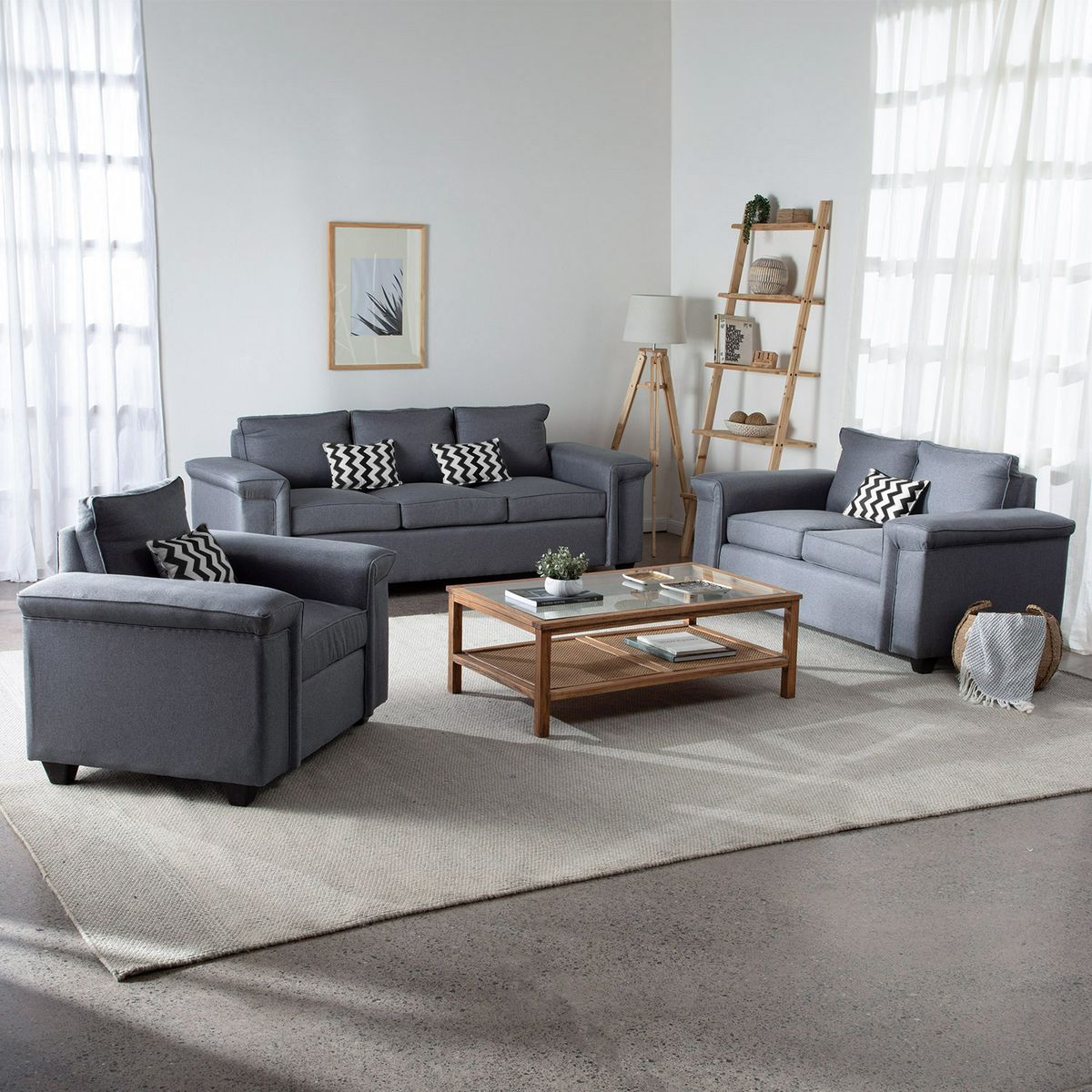 MUEBLES COTTONI - Living 321 Sicilia Tela