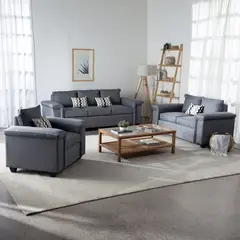 MUEBLES COTTONI - Living 321 Sicilia Tela Gris