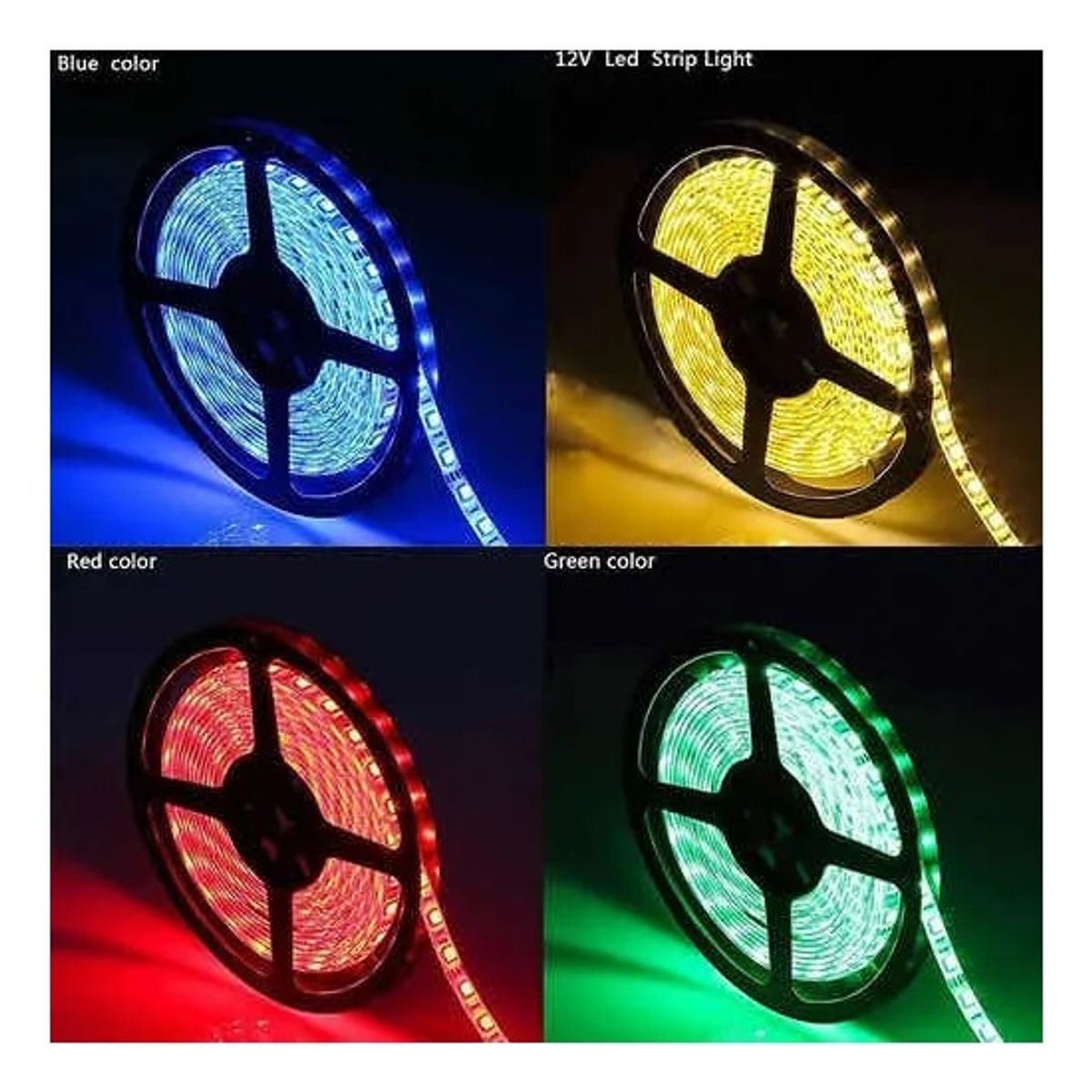 GENERICO - Tira Luces Led Rgb Con Mando Para Cambiar Colores / 2 Metros