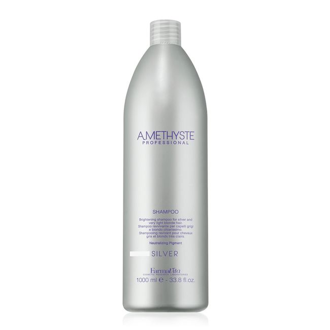 FARMAVITA - Shampoo Amethyste Silver 1000ml Matizador Corrector de Color