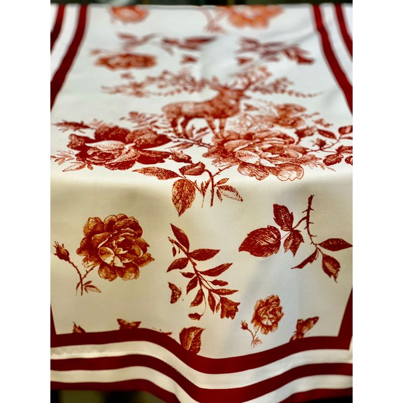MI DECO HOME CADA DETALLE IMPORTA - CAMINO DE MESA NAVIDAD GENERO RENO ROJO 145X45CM