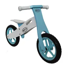 BEX - Bicicleta Madera Equilibrio Aprendizaje Sin Pedal Azul