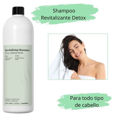 Imagen 2 del producto Shampoo BackBar Revitalizing 1000ml Natural Herbs Limpia Detox
