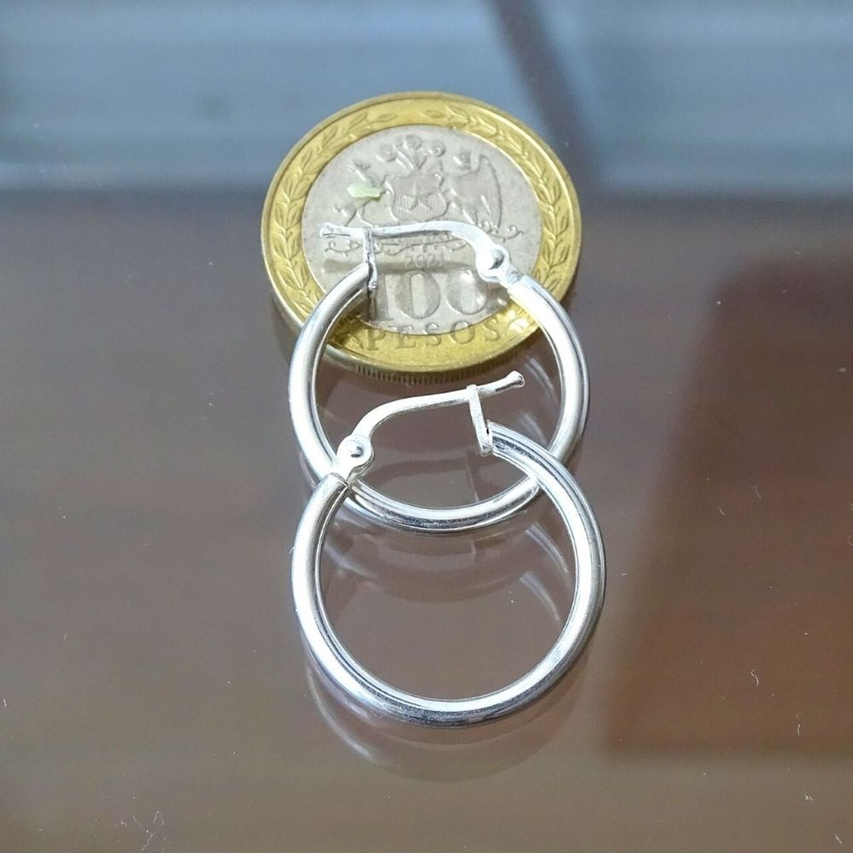 MABELITA - Aros de Plata Argollas Gruesa 20mm