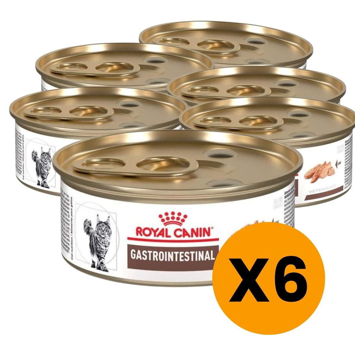ROYAL CANIN - Royal Feline Gastrointestinal Lata 145g - Pack 6 Latas