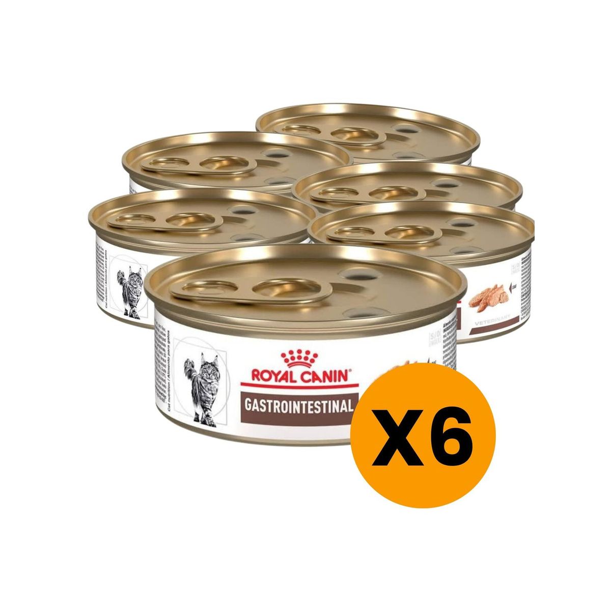 ROYAL CANIN - Royal Feline Gastrointestinal Lata 145g - Pack 6 Latas