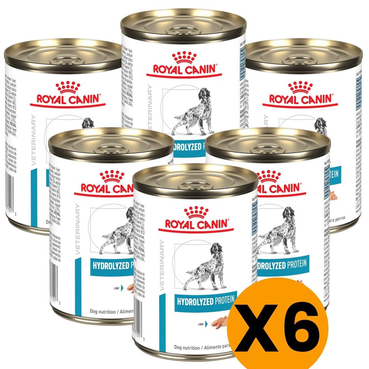 ROYAL CANIN - Royal Hydrolized Protein Canine Lata 390 Gr - Pack 6 Latas