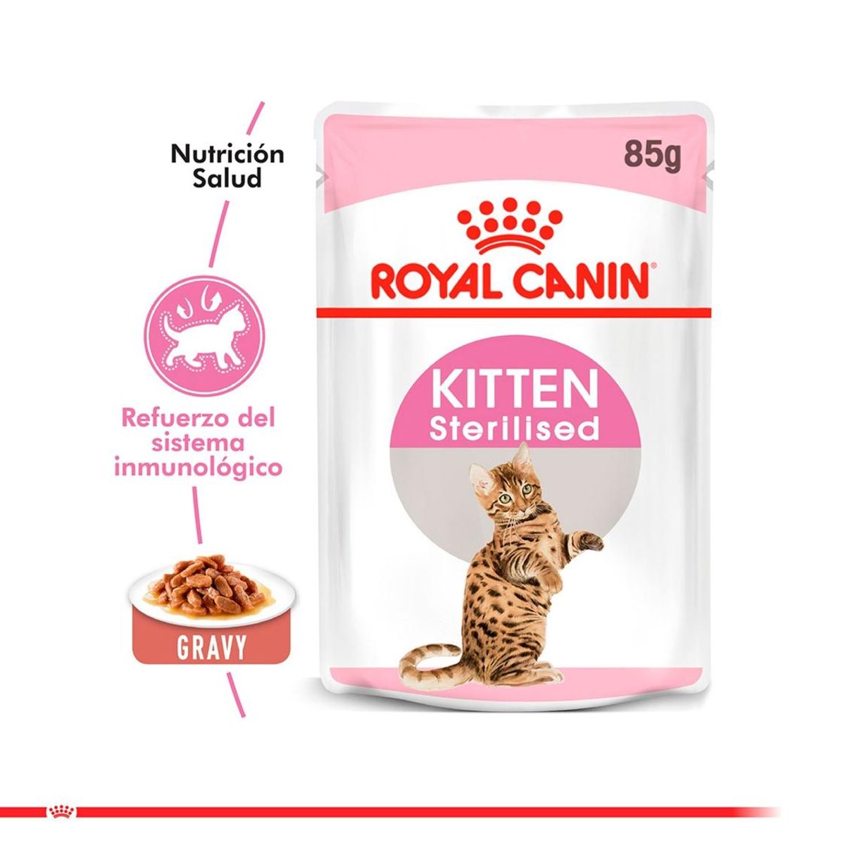 ROYAL CANIN - Alimento Royal Canin Kitten Esterilizado Pouch 85gr