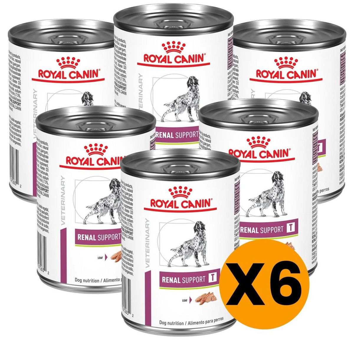 ROYAL CANIN - Royal Canin Renal Support Lata 385gr - Pack 6 Latas