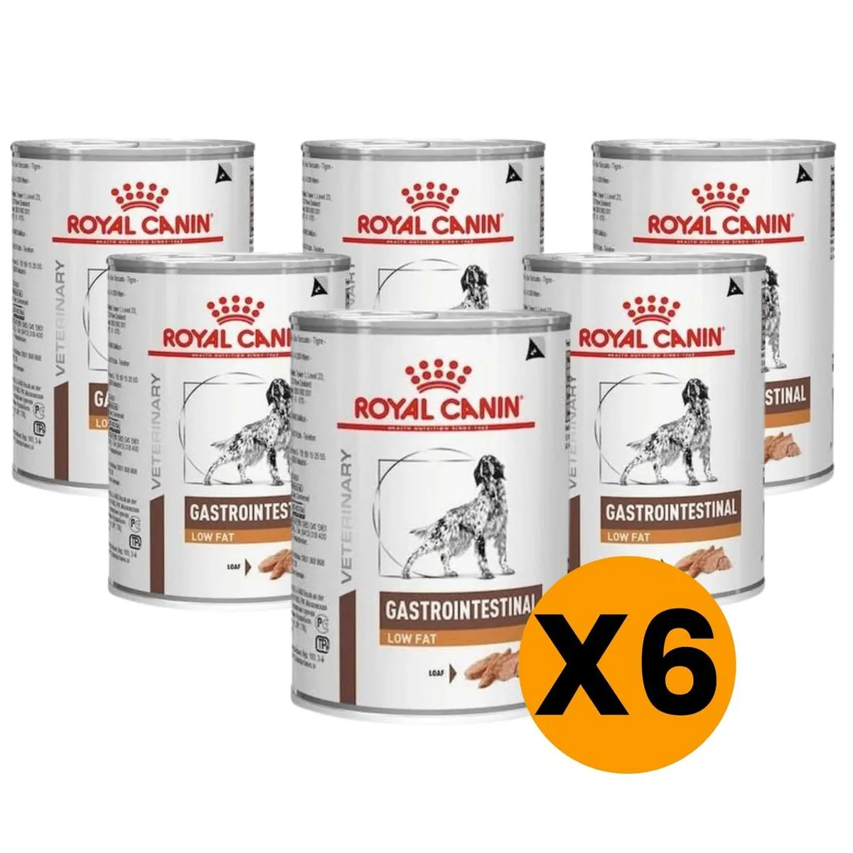 ROYAL CANIN - Royal Gastrointestinal Low Fat Lata 420gr - Pack 6 Latas
