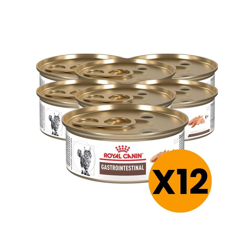 ROYAL CANIN - Alimento Royal Feline Gastrointestinal lata 145g - Pack X12
