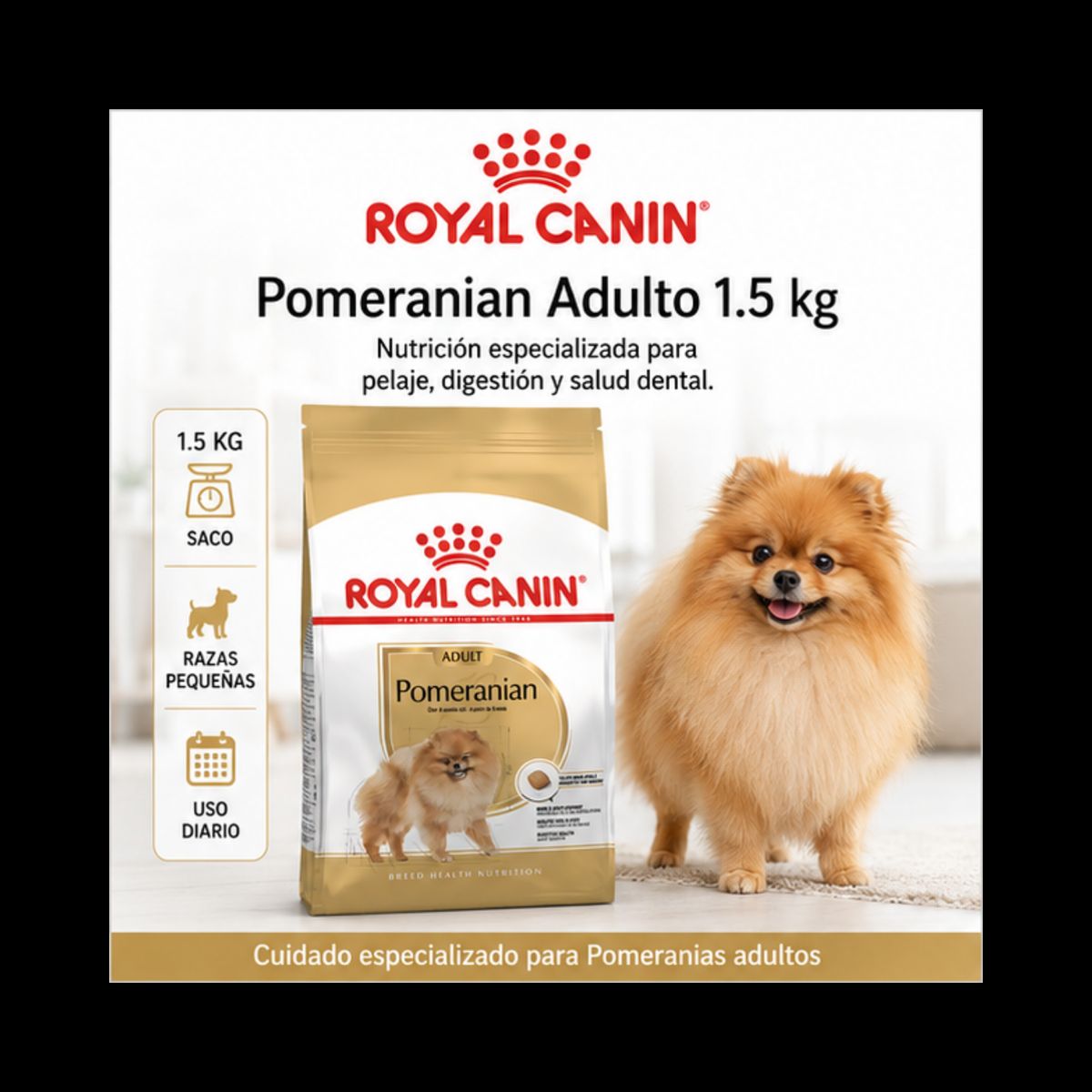 ROYAL CANIN - Royal Canin Pomeranian Adulto 1.5 kg