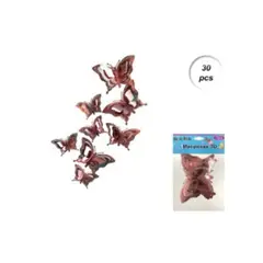 GENERICO - TOPPER PARA PASTEL DE CUMPLEAÑOS MARIPOSA 30 PCS
