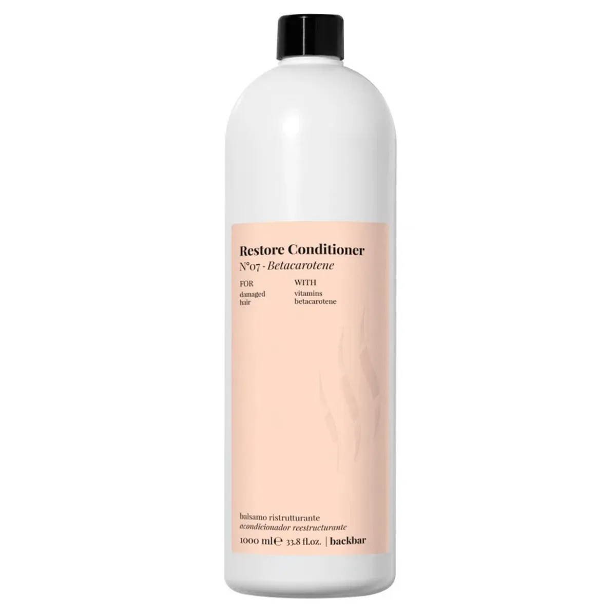FARMAVITA - Acondicionador BackBar Restore1000ml Betacarotene Reestructurante Reparador Suaviza Brillo