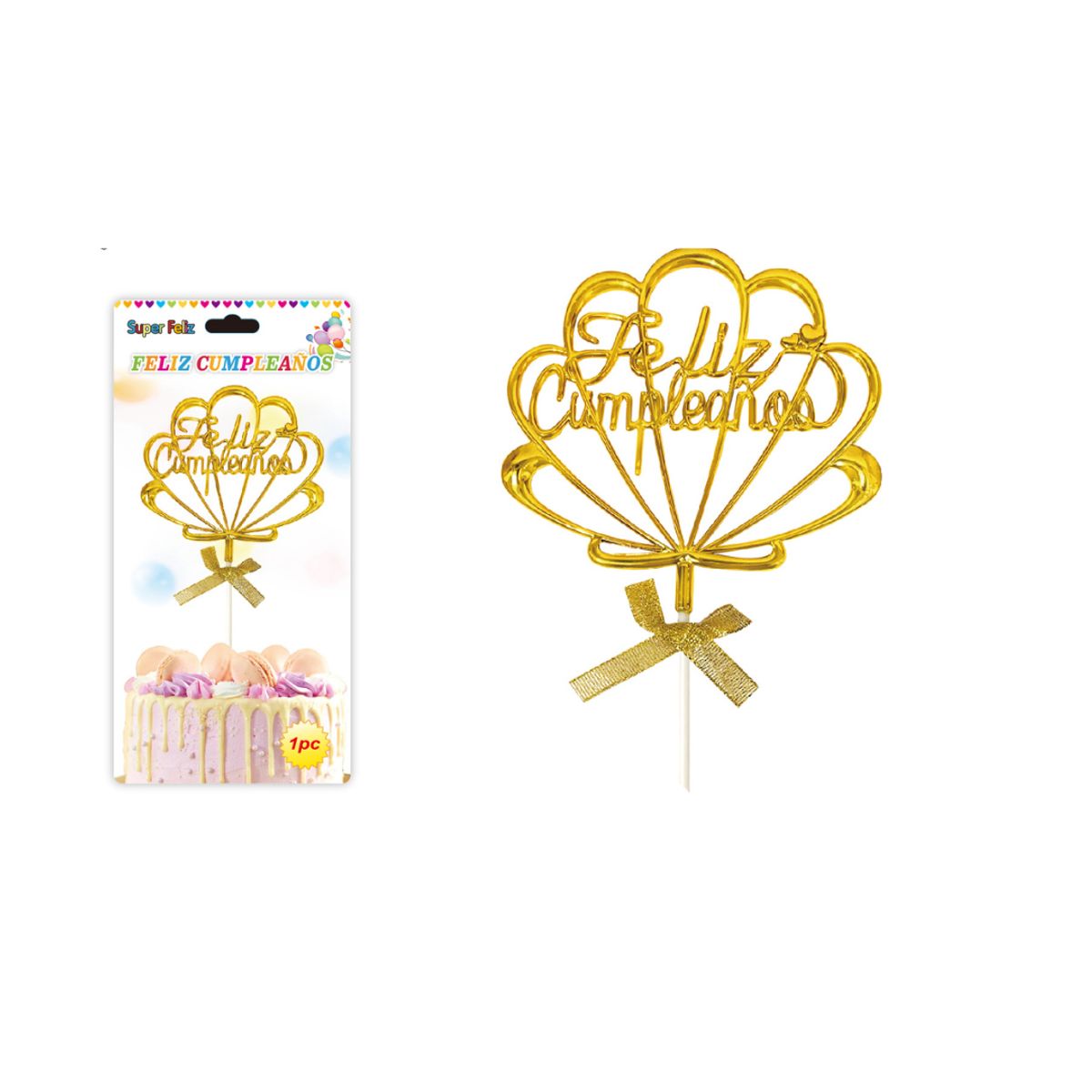 GENERICO - TOPPER PARA PASTEL DE CUMPLEAÑOS