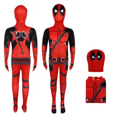 GENERICO - Disfraz talla 8 Película Deadpool Niño Halloween Cumpleaños