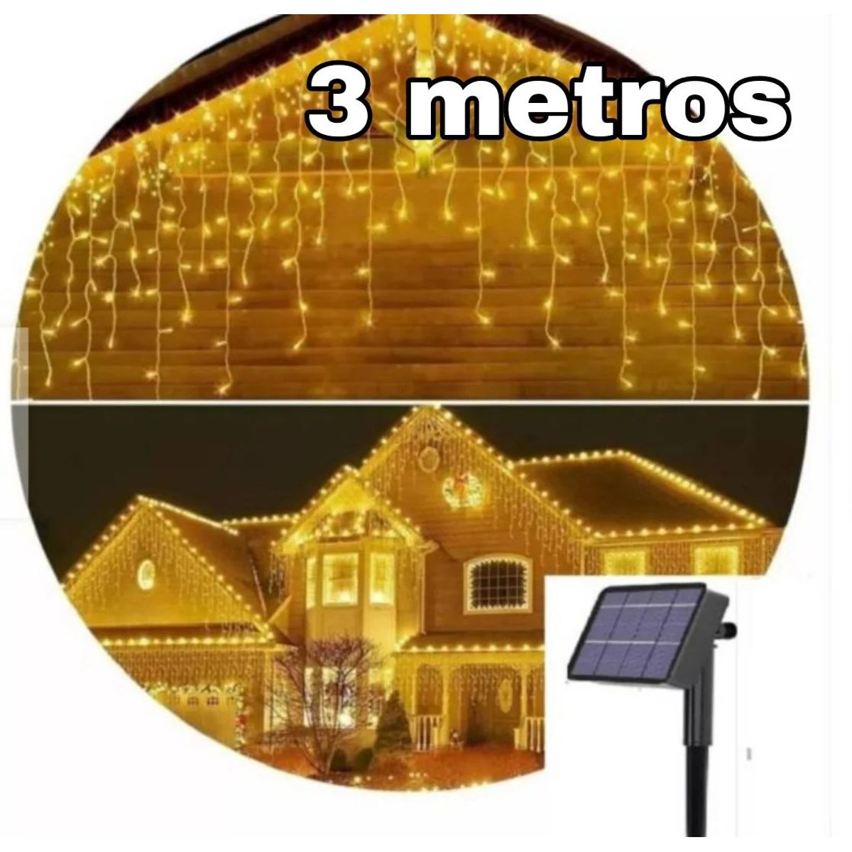 GENERICO - CASCADA SOLAR 3 METROS CALIDA