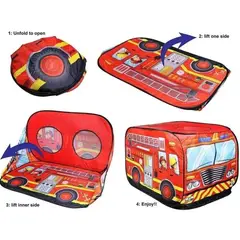 GENERICO - Carpa Infantil De Camión De Bomberos Para Niños Niñas