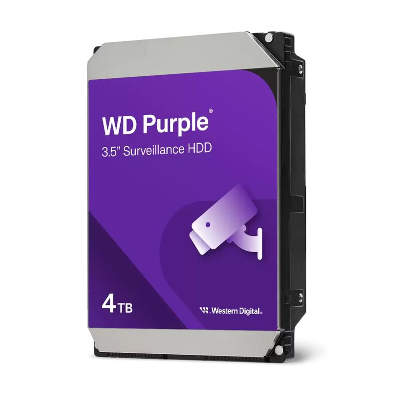 WESTER DIGITAL - Disco Duro HDD WD Purpura 4TB Interno 35 Sata para DVR NVR