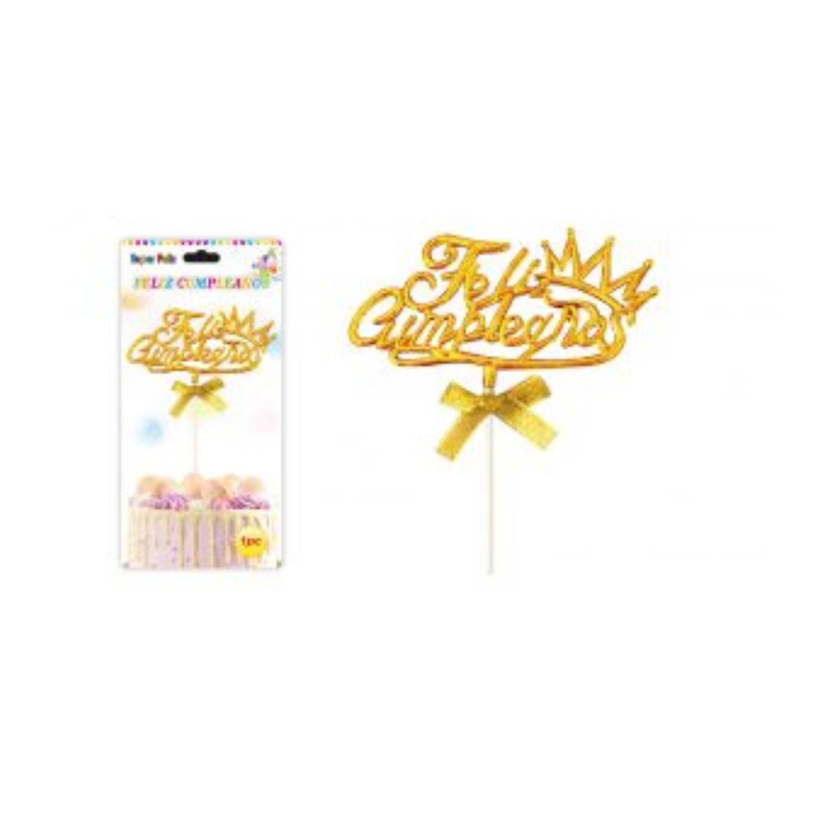 GENERICO - TOPPER PARA PASTEL DE CUMPLEAÑOS
