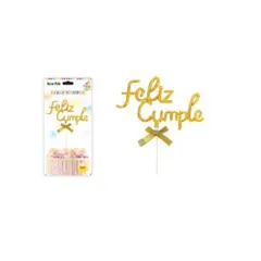 GENERICO - TOPPER PARA PASTEL DE CUMPLEAÑOS