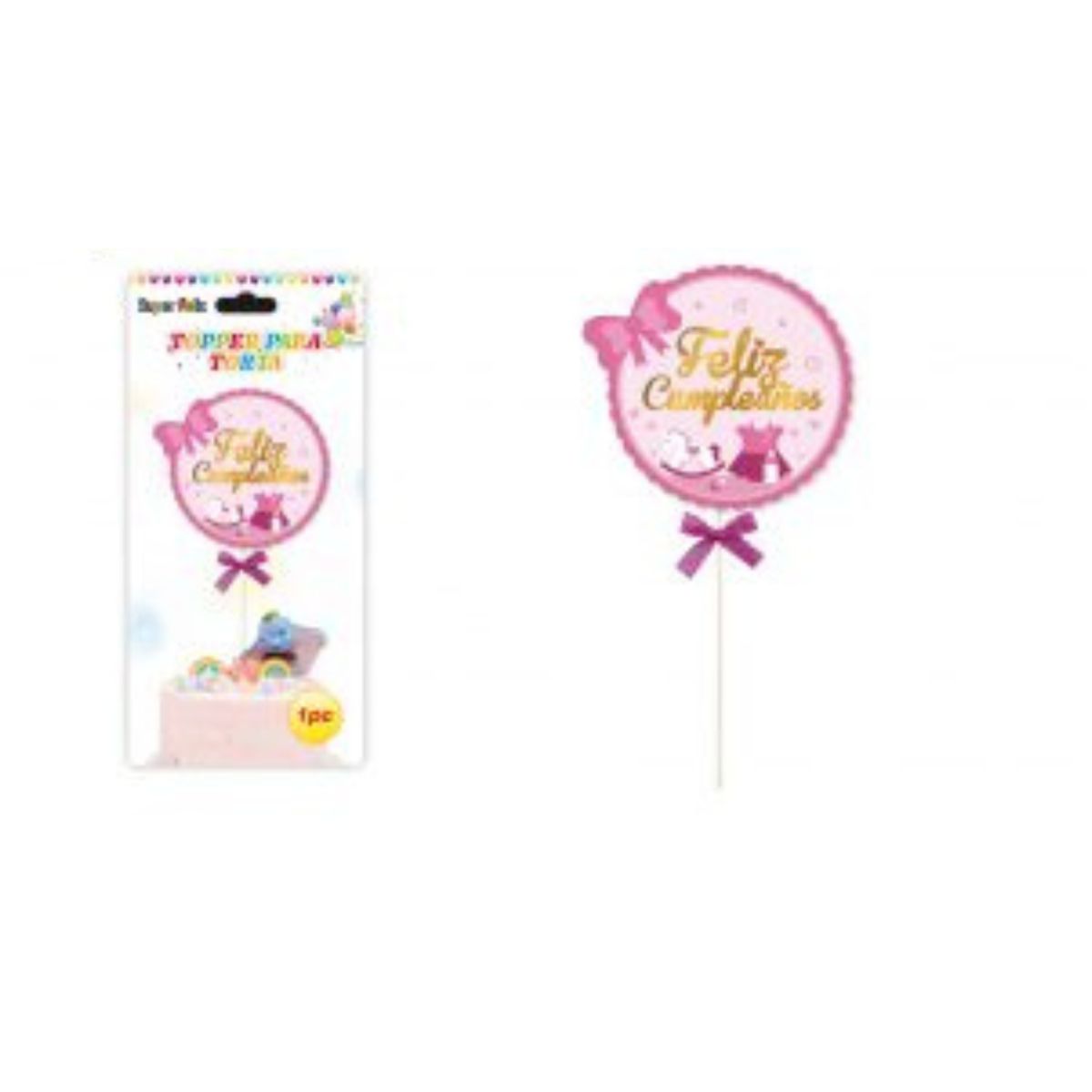 GENERICO - TOPPER PARA PASTEL DE CUMPLEAÑOS
