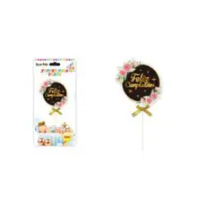 GENERICO - TOPPER PARA PASTEL DE CUMPLEAÑOS