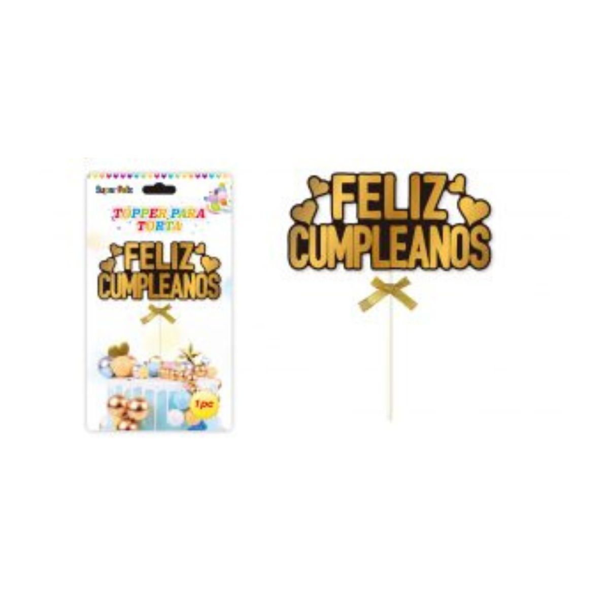 GENERICO - TOPPER PARA PASTEL DE CUMPLEAÑOS