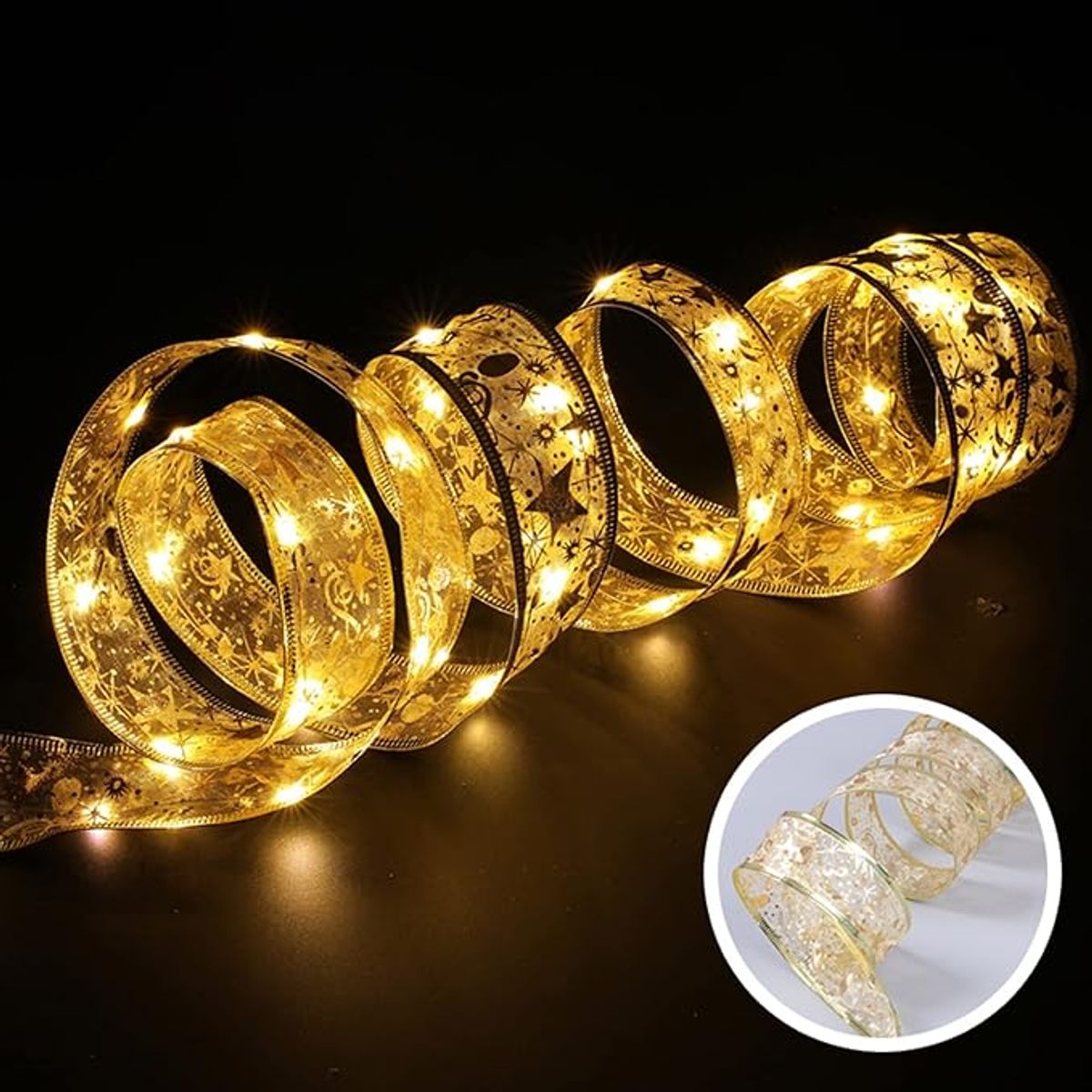 GENERICO - Cinta de Luces Solar 5mts CALIDA