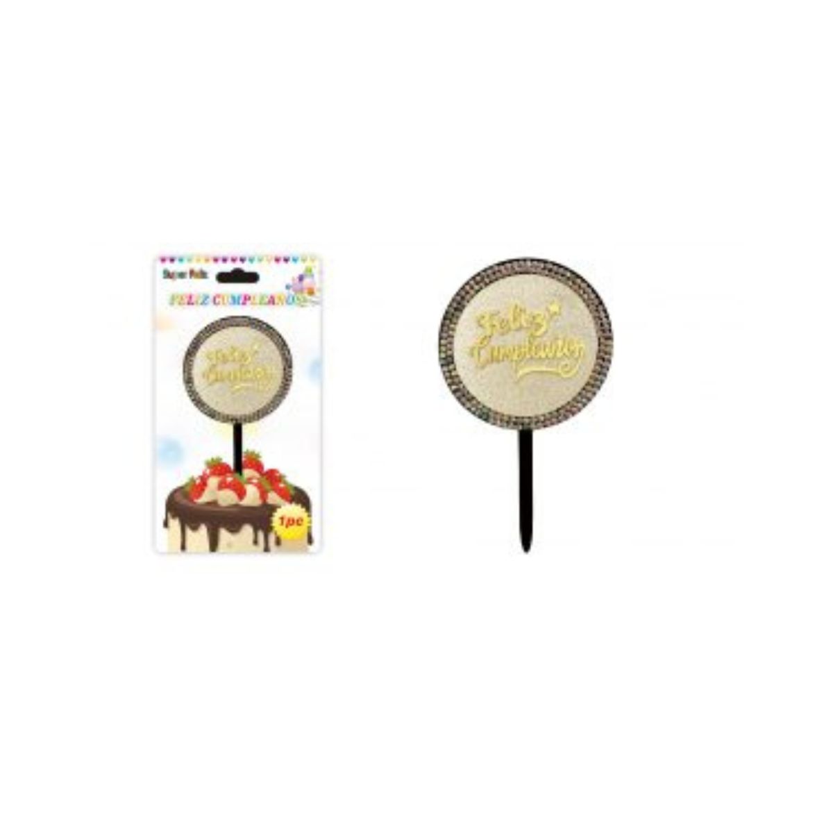 GENERICO - TOPPER PARA PASTEL DE CUMPLEAÑOS