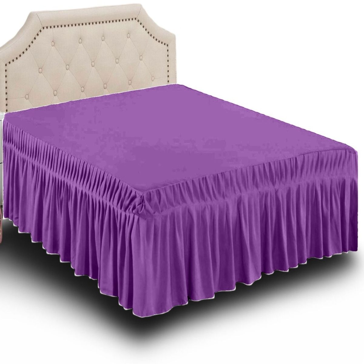 GENERICO - Faldón de Cama 150x200 - Elegante y Resistente B10