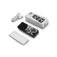 GENERICO - Reloj de Mesa Despertador Digital GH0712L Reloj color negroblanco 110V