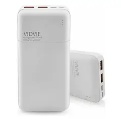 GENERICO - Power bank Vidvie de 20000 mAh color blanco