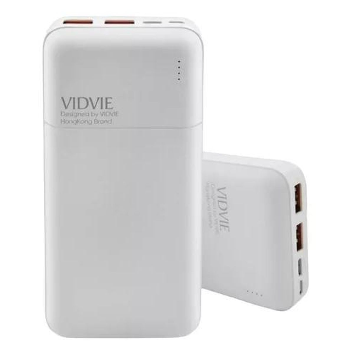 GENERICO - Cargador portátil power bank 20000 mAh Vidvie color blanco