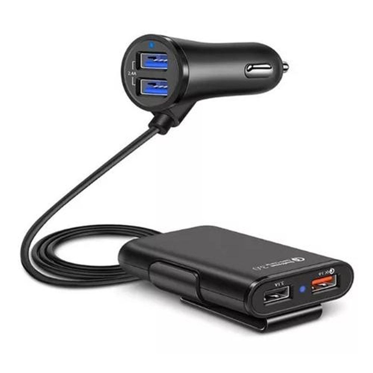 GENERICO - Cargador rápido 4 USB automóvil 35W