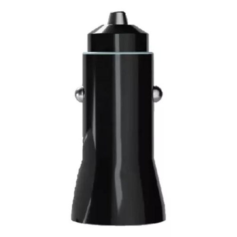 GENERICO - Cargador auto USB y tipo C 12V-24V carga rápida 20W mini