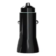 GENERICO - Cargador auto USB y tipo C 12V-24V carga rápida 20W mini