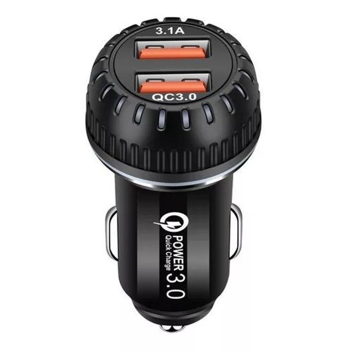 GENERICO - Cargador rápido doble USB 30 con LED azul para auto